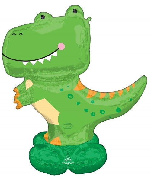 PALLONE MYLAR AIRLOONZ DINOSAURO T-REX H. 129CM - L'Officina