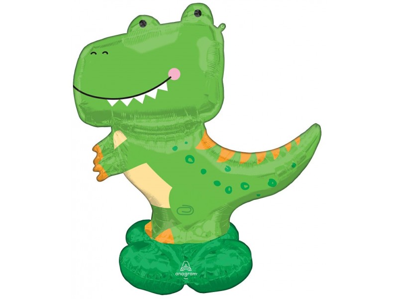 PALLONE MYLAR AIRLOONZ DINOSAURO T-REX H. 129CM - L'Officina