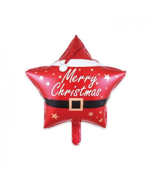 PALLONE MYLAR STELLA 18" MERRY CHRISTMAS CM. 45 - L'Officina