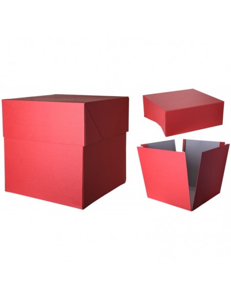 SCATOLA BOX SURPRICE CM. 50X50X65 ROSSA - L'Officina delle feste SCATOLA BOX SURPRICE CM. 50X50X65 ROSSA - L'Officina delle feste