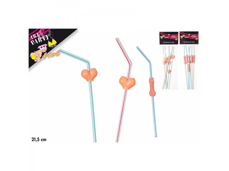 SET 6 CANNUCCE SEXY 2ASS - L'Officina delle feste