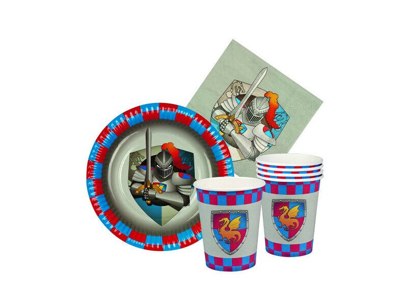 SET PARTY CAVALIERI E DRAGONI 6 PERSONE - L'Officina delle feste