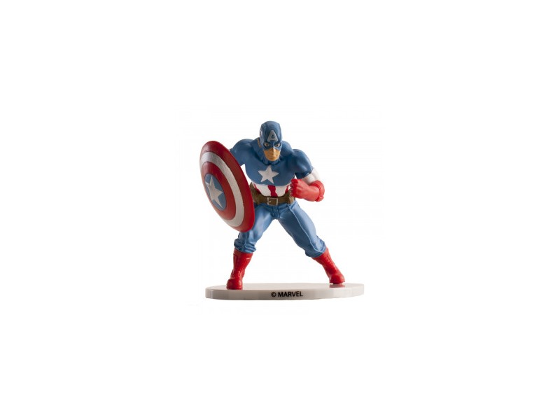 SOGGETTO CAPITAN AMERICA PVC 7,5CM - L'Officina delle feste