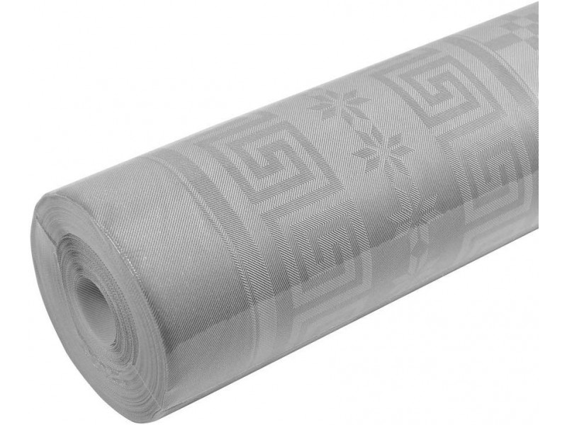 TOVAGLIA CARTA ROTOLO 1,20X7MT ARGENTO - L'Officina delle feste