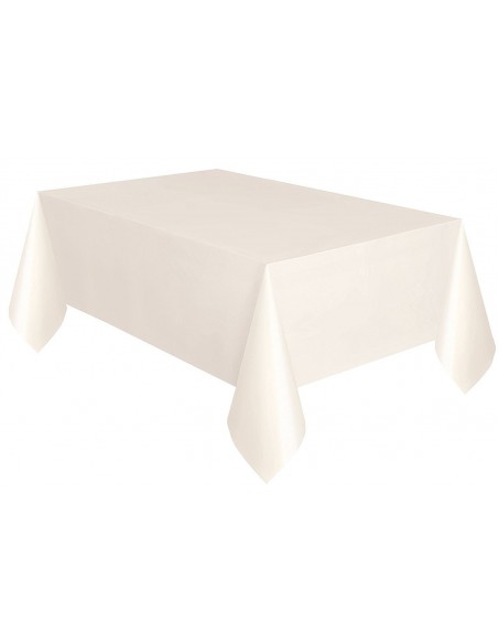 TOVAGLIA PLASTICA CREMA 137X274CM - L'Officina delle feste