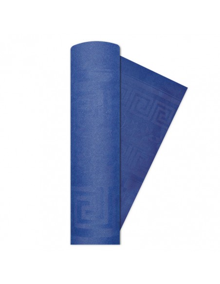 TOVAGLIA DAMASCATA MT. 1,20X7 BLU - L'Officina delle feste