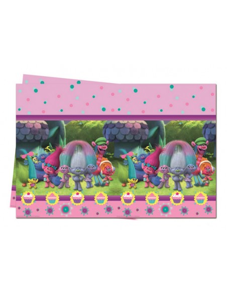 TOVAGLIA PLASTICA 120X180CM TROLLS 1PZ - L'Officina delle feste