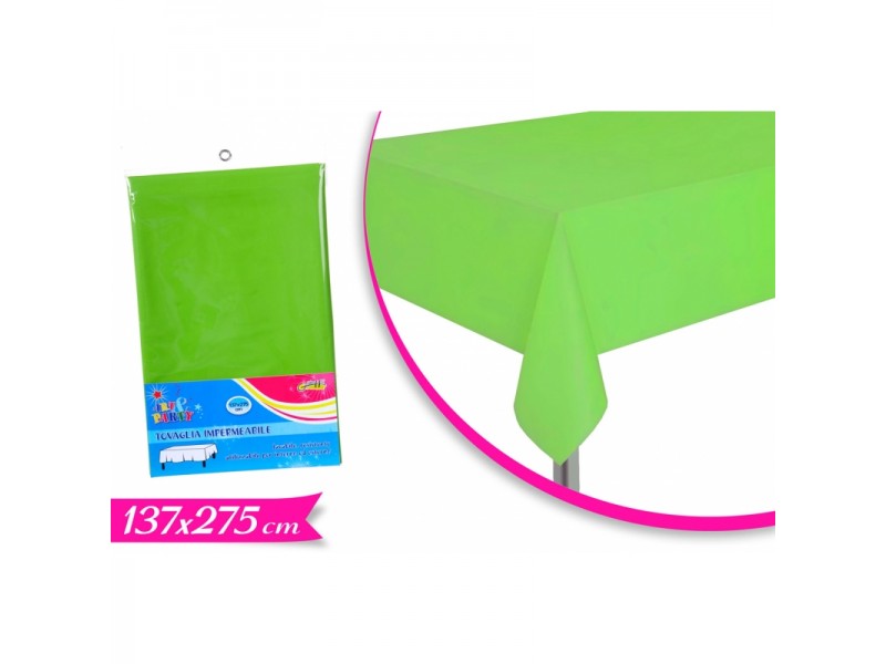 TOVAGLIA PLASTICA VERDE 137*275CM - L'Officina delle feste