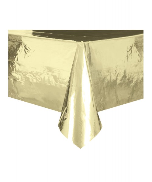 TOVAGLIA PLASTICA ORO LUCIDA 1,37X2,74 - L'Officina delle feste