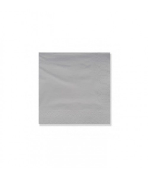 TOVAGLIOLI 33X33CM 2 VELI ARGENTO - L'Officina delle feste