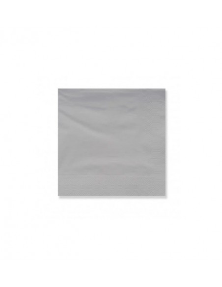 TOVAGLIOLI 33X33CM 2 VELI ARGENTO - L'Officina delle feste TOVAGLIOLI 33X33CM 2 VELI ARGENTO - L'Officina delle feste