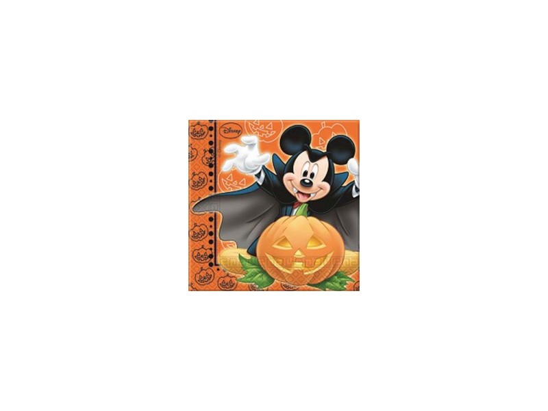 TOVAGLIOLI CM.33x33 TOPOLINO HALLOWEEN 20PZ - L'Officina delle