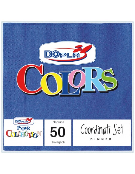 TOVAGLIOLO 33X33 PZ. 50 BLU - L'Officina delle feste