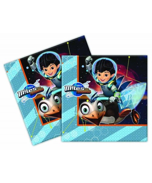 TOVAGLIOLO 33X33 20PZ MILES DAL FUTURO - L'Officina delle feste