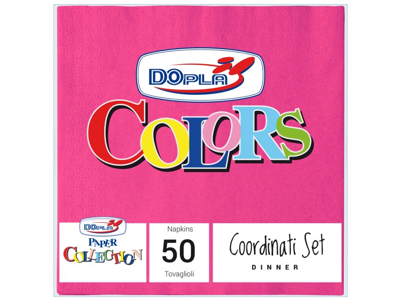 TOVAGLIOLO 33X33 PZ.50 FUXIA - L'Officina delle feste