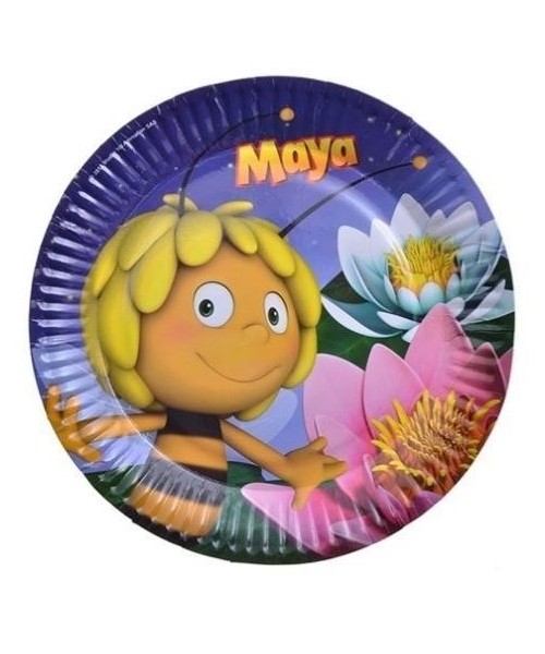 PIATTO CARTA 23CM APE MAYA 8PZ - L'Officina delle feste