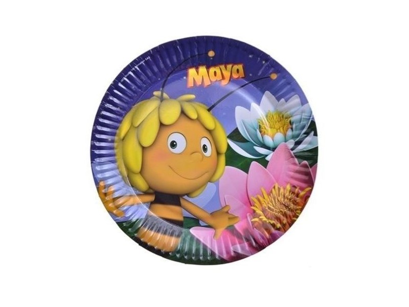 PIATTO CARTA 23CM APE MAYA 8PZ - L'Officina delle feste