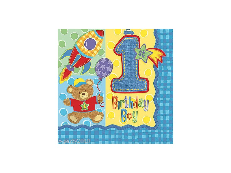 TOVAGLIOLI 33X33 HUGS & STITCHES BOY 16PZ - L'Officina delle