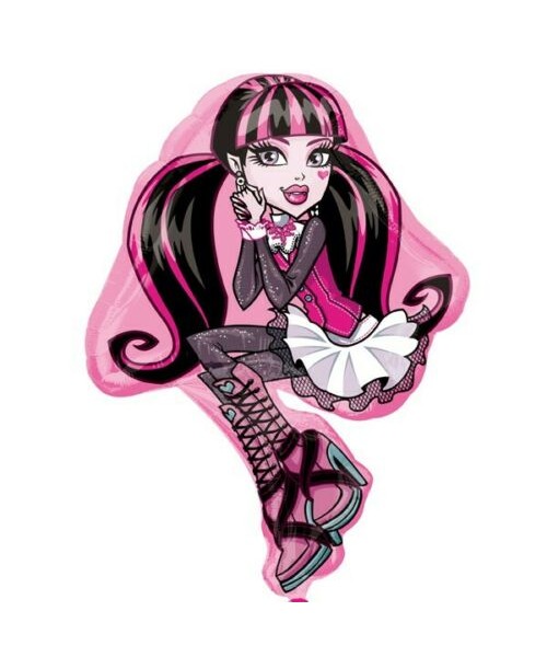 Pallone mylar Monster High 23"/58cm Frankie Stein Draculaura -