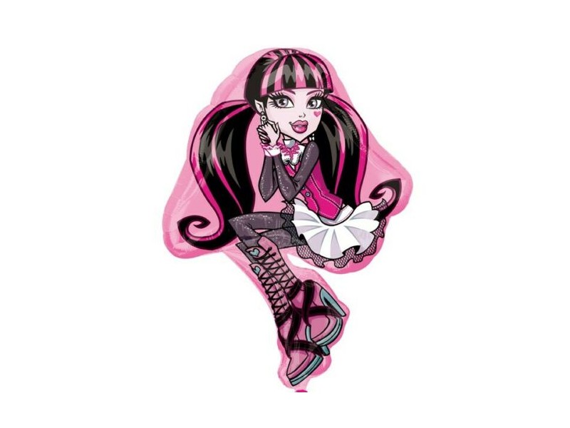 Pallone mylar Monster High 23"/58cm Frankie Stein Draculaura -