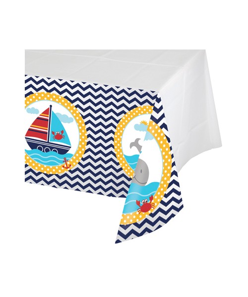 TOVAGLIA PLASTICA AHOY MATEY 137x274cm - L'Officina delle feste