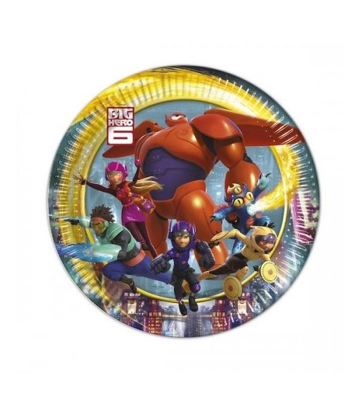 PIATTO CARTA 20CM BIG HERO 8PZ - L'Officina delle feste