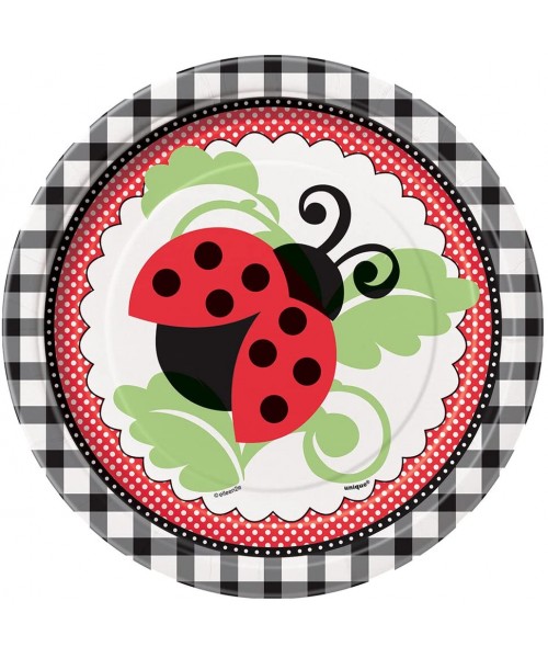 PIATTO 18CM 8PZ COCCINELLE - L'Officina delle feste