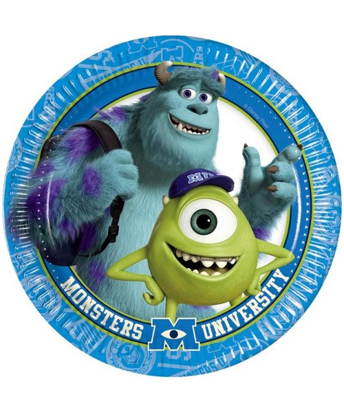 Piatto 20 cm busta 8 pz *Monster University - L'Officina delle