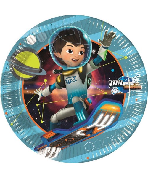 PIATTO 23CM 8PZ MILES DAL FUTURO - L'Officina delle feste