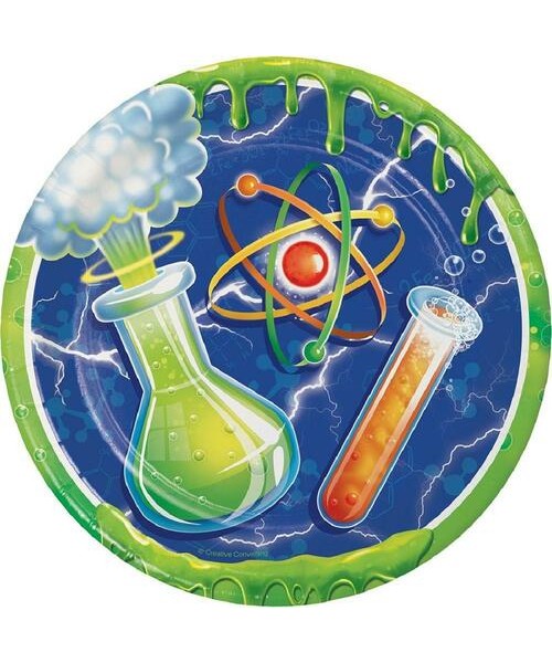 PIATTO 23CM MAD SCIENTIST 8PZ 2