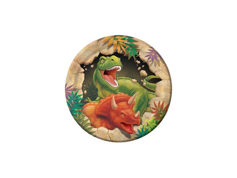 PIATTO CM. 18 DINO BLAST PZ.8 - L'Officina delle feste