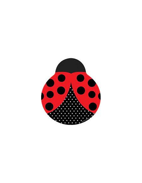 PIATTO A FORMA COCCINELLE CM. 23 PZ. 8 - L'Officina delle feste