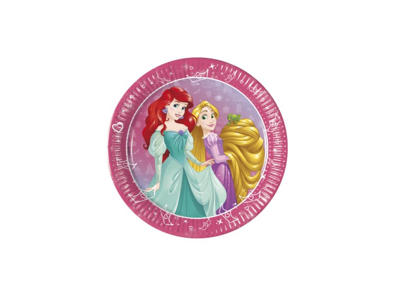 PIATTO CM.18 8PZ PRINCIPESSE DAYDREAM - L'Officina delle feste