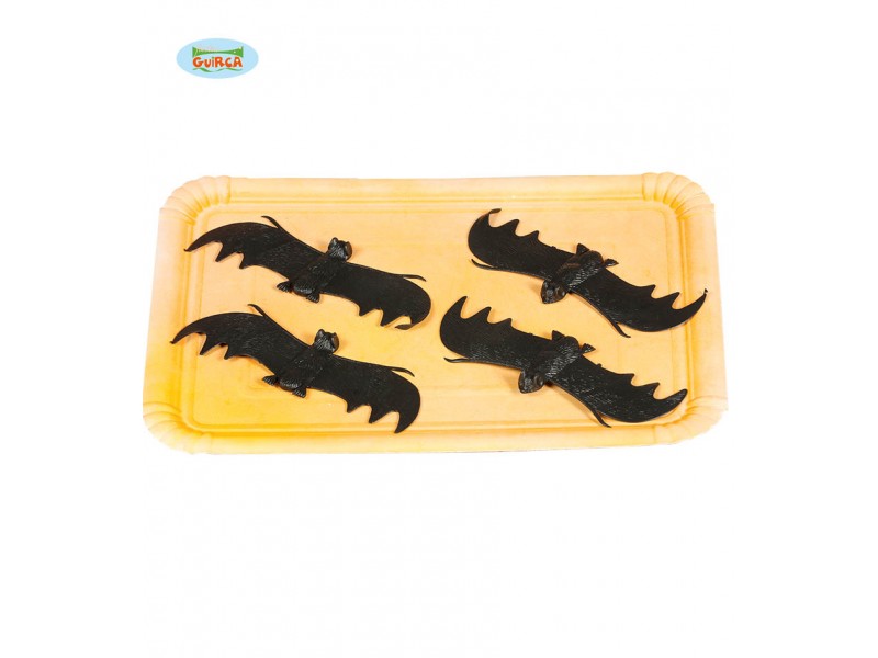 PIPISTRELLI IN GOMMA 4PZ 11 CM - L'Officina delle feste