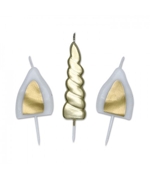 SET CANDELINE PICKS UNICORNO 13CM - L'Officina delle feste