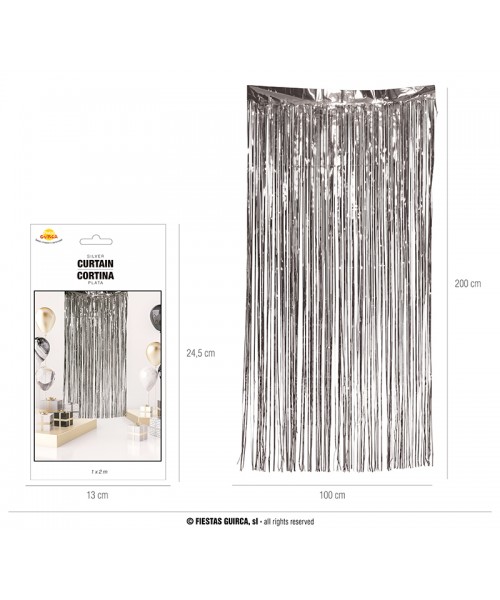 TENDA FILI ARGENTO 1X2MT - L'Officina delle feste