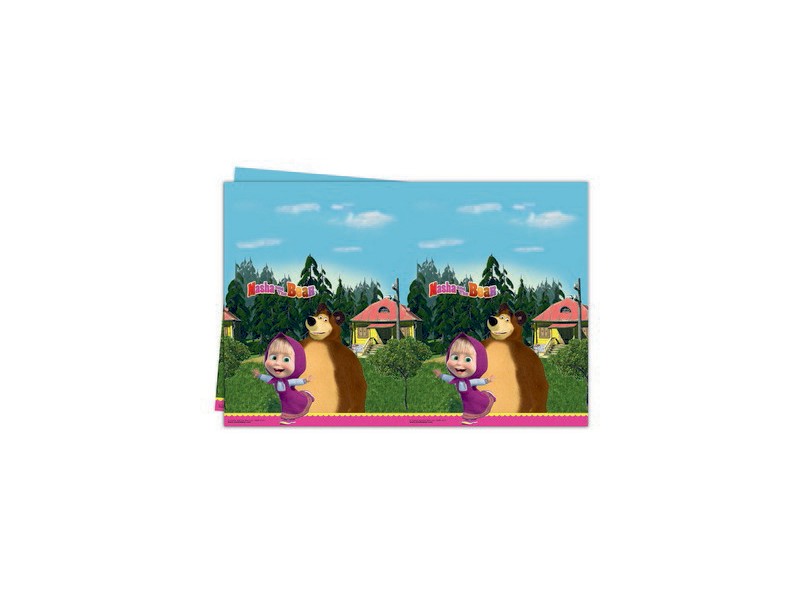 Tovaglia plastica 120x180 cm * Masha e Orso - L'Officina delle