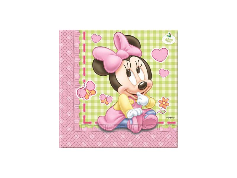 Tovagliolo 33x33 cm *Baby Minnie 20PZ - L'Officina delle feste