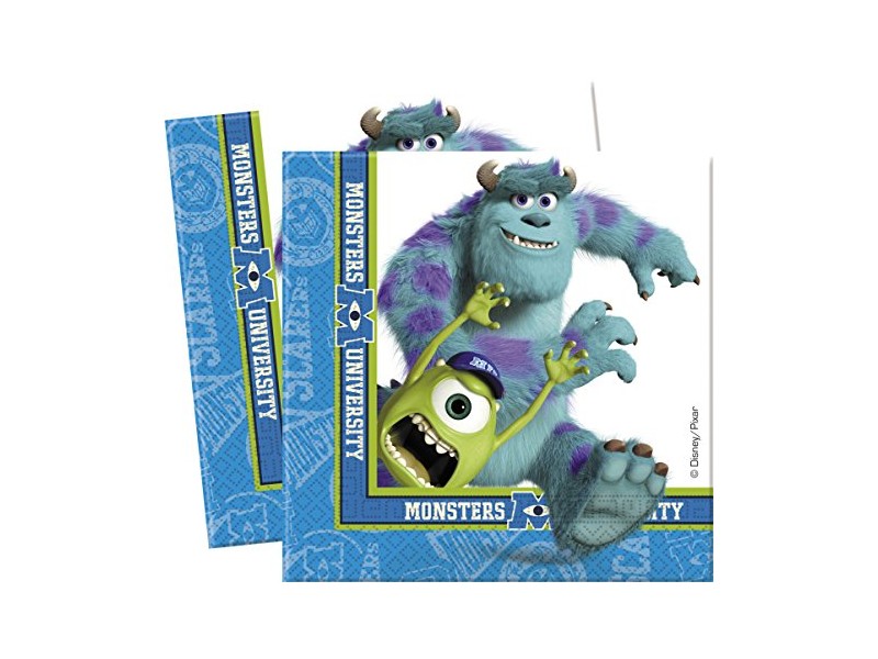 Tovagliolo 33x33 cm Monsters University 20pz - L'Officina delle