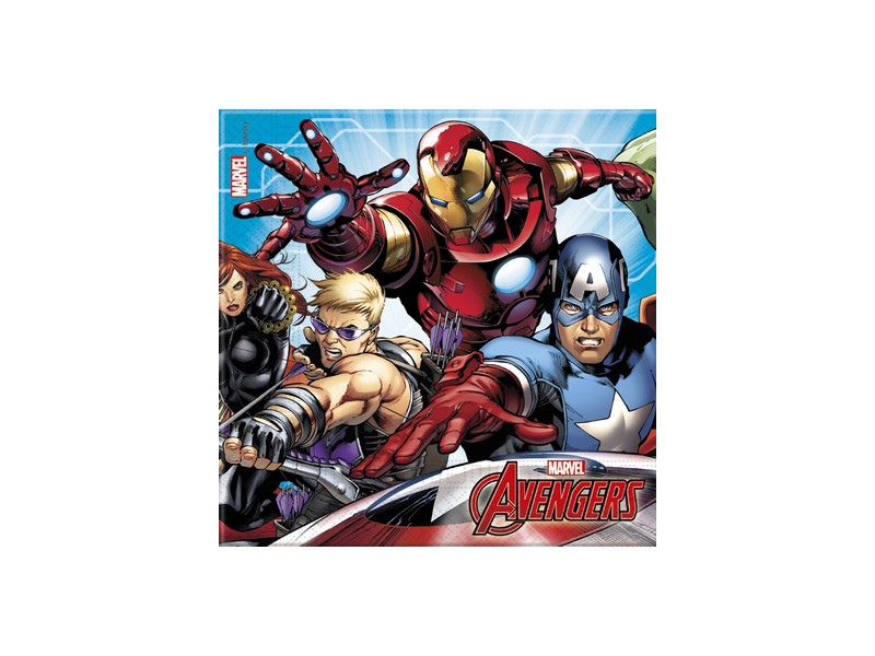 TOVAGLIOLO 33x33 PZ. 20 AVENGER MIGHTY - L'Officina delle feste