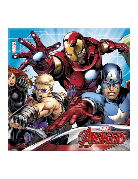 TOVAGLIOLO 33x33 PZ. 20 AVENGER MIGHTY - L'Officina delle feste