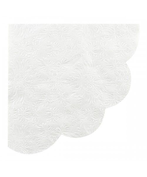 TOVAGLIOLO SMERLO FIORE C/DECORO 16PZ 33X33CM 2