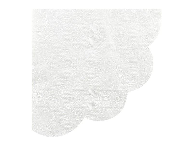 TOVAGLIOLO SMERLO PERLA C/DECORO 16PZ 33X33CM - L'Officina
