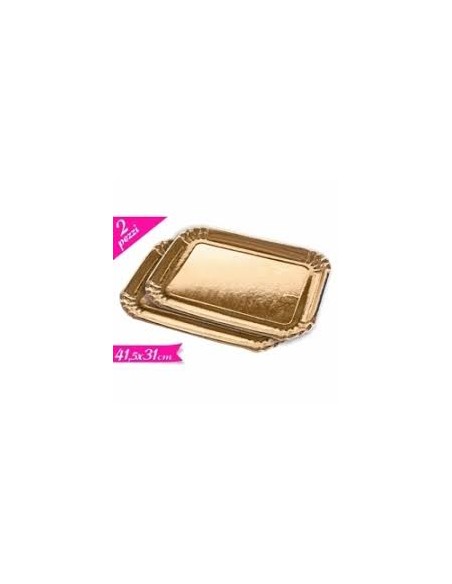 VASSOIO CARTA 41,5X31CM 2PZ - L'Officina delle feste