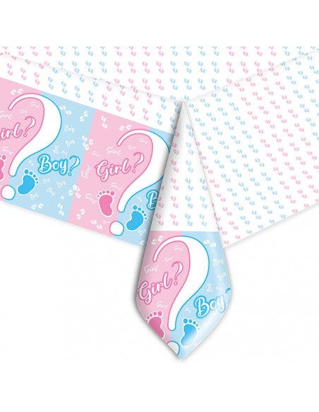 Tovaglia in plastica Baby Boy or Girl 140x270cm - L'Officina
