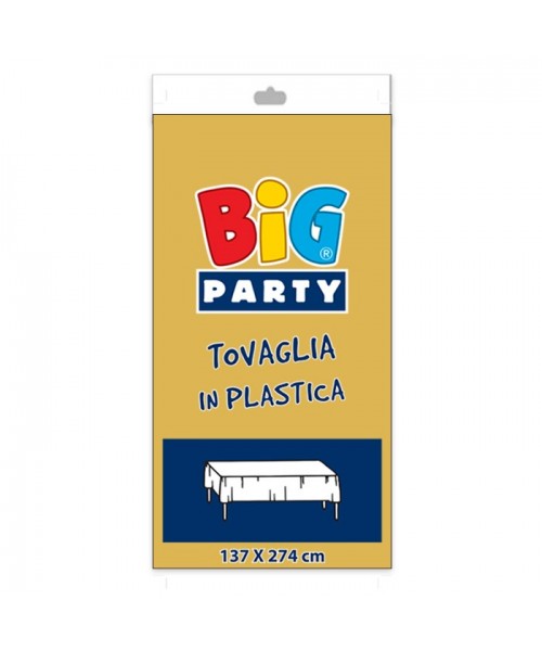 Tovaglia in plastica cm.137 x 274 oro - L'Officina delle feste