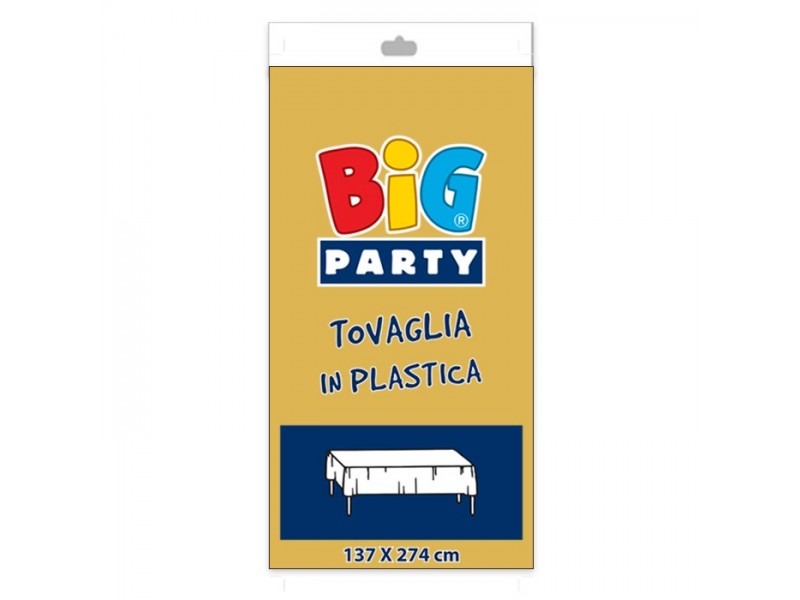 Tovaglia in plastica cm.137 x 274 oro - L'Officina delle feste