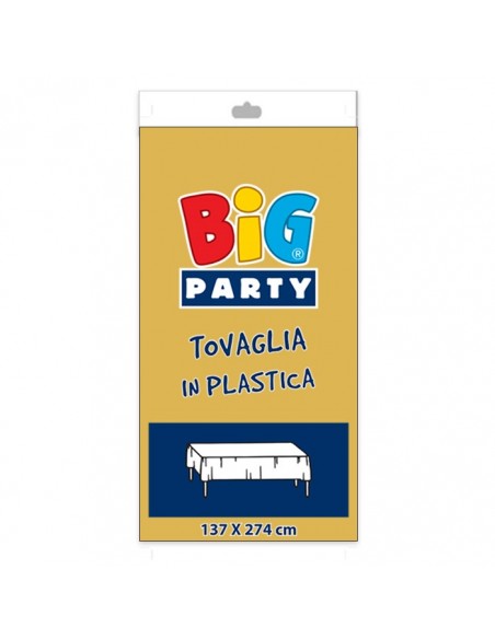 Tovaglia in plastica cm.137 x 274 oro - L'Officina delle feste