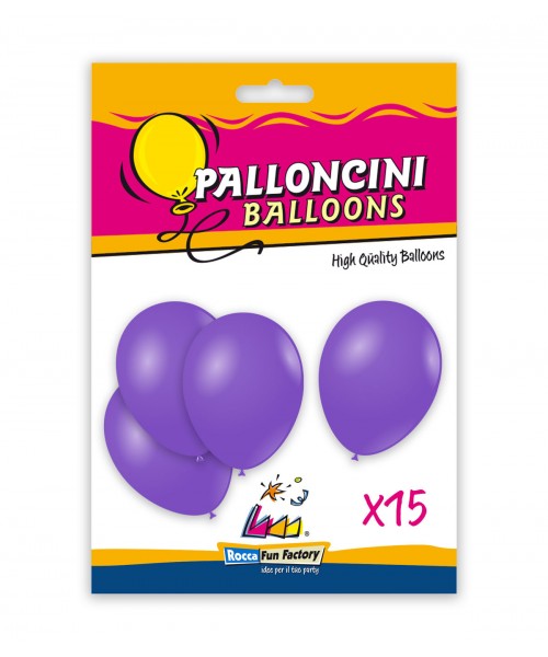 BUSTA 15 PALLONI LATTICE 12" LAVANDA 30CM - L'Officina delle