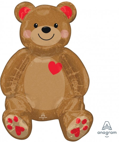 PALLONE MYLAR ORSO SEDUTO 43X50CM - L'Officina delle feste